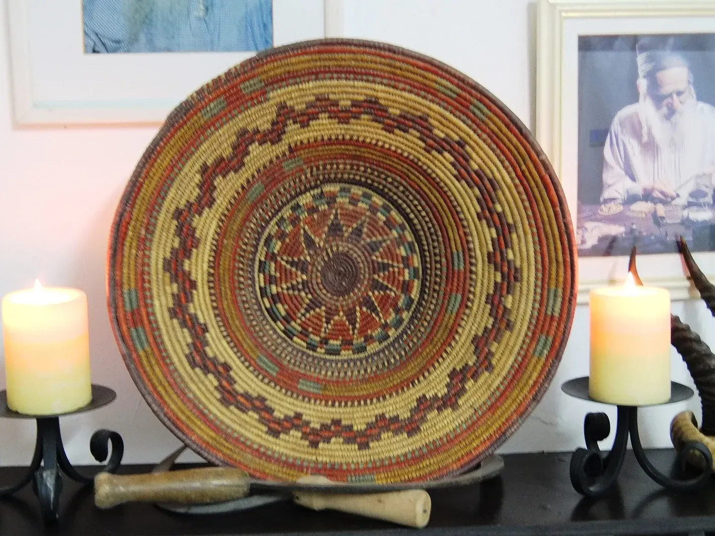 Palm-frond basketry, subject reference photograph