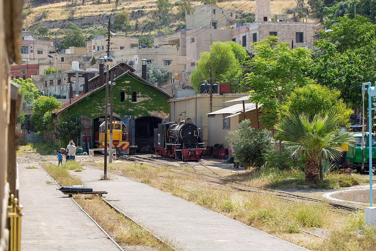 Historic trains at Amman’s Hejaz railway station