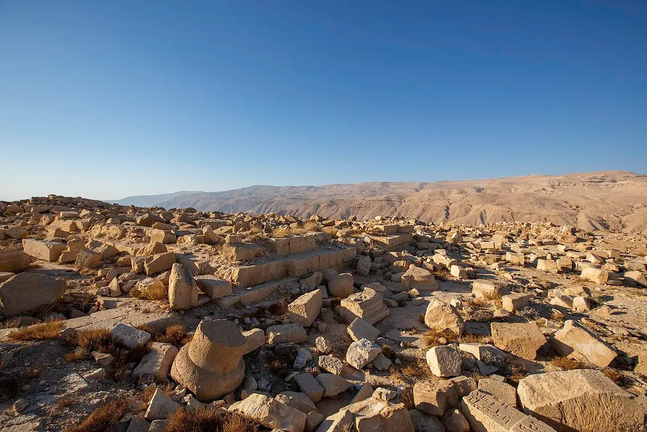Nabataean archaeological remains at Khirbet et-Tannur in Tafilah